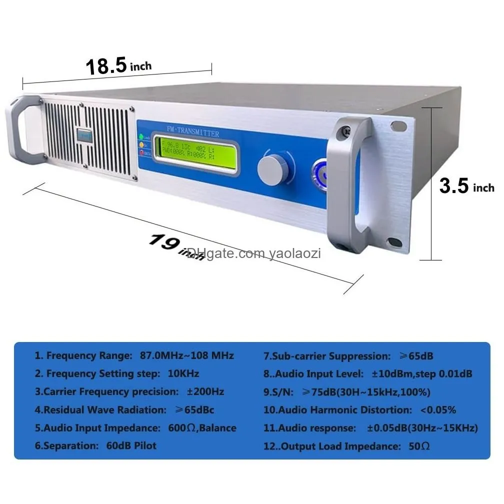 yxht-1 1000w fm transmitter 1kw stereo broadcast equipment for radio station