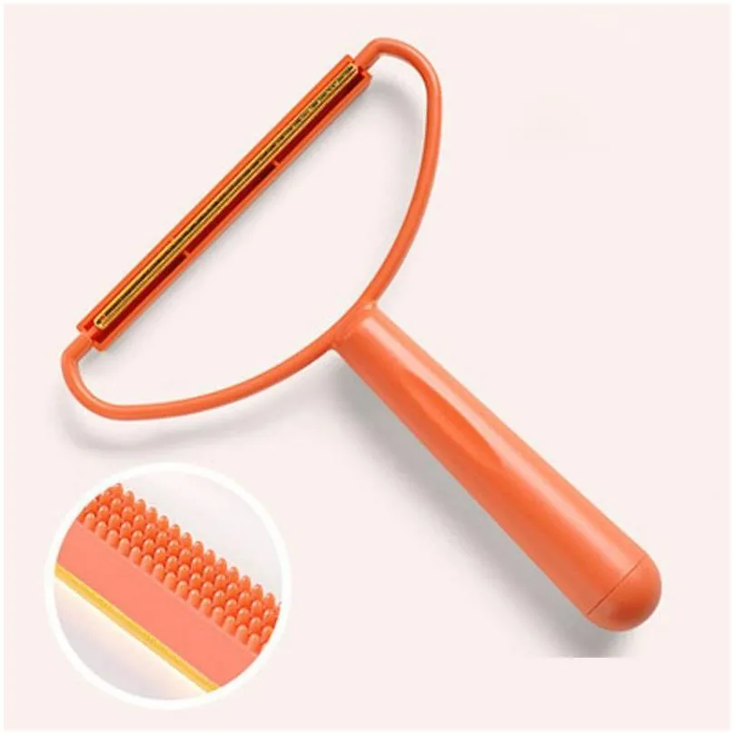 Lint Rollers & Brushes Double-Sided Lint Shaver For Clothing Carpet Sweater Fluff Fabric Scraper Brush Pet Fur Hair Drop Delivery Home Dhylk