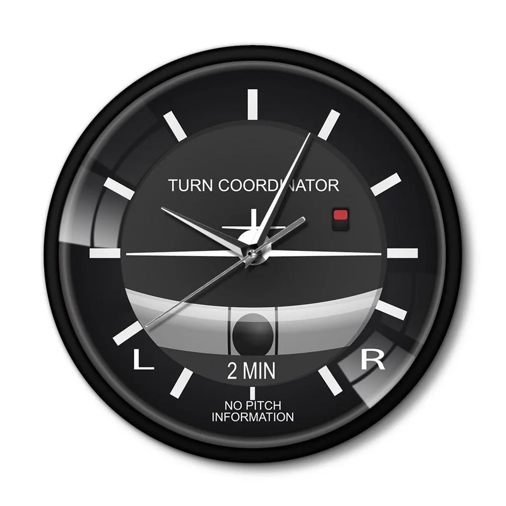 Wall Clocks Aviation Classic Silent Non Ticking Wall Clock Aircraft Cockpit Style Face Airplane Instrument Timepiece Pilots Gift 21030 Dhouv