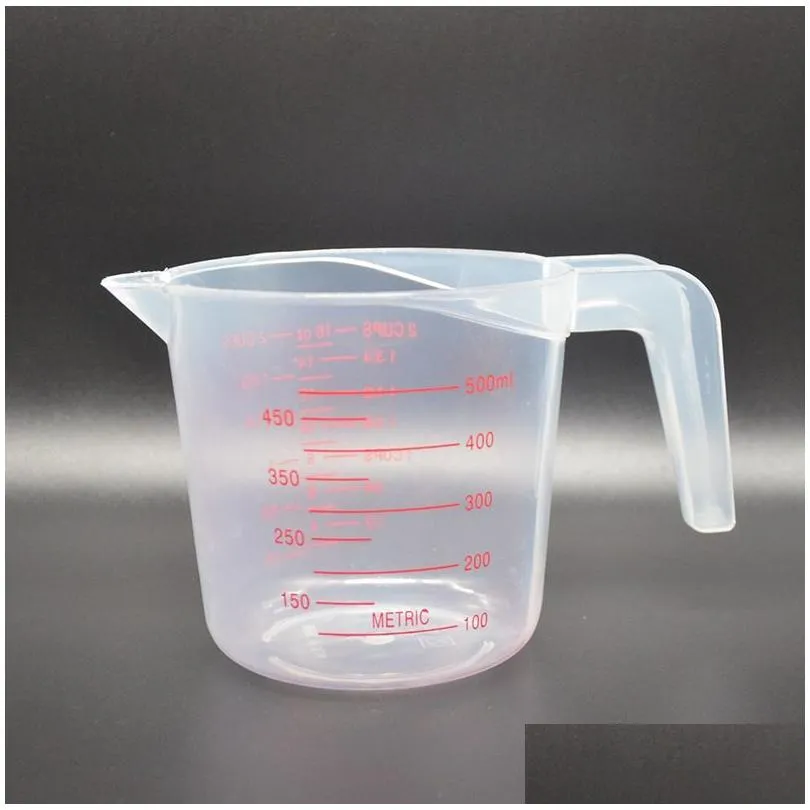 Measuring Tools Thickened Baking Liquid Measuring Cups Pp Scale Cup Plastic Volume Beaker Kitchen Drop Delivery Home Garden Kitchen, D Dhnig