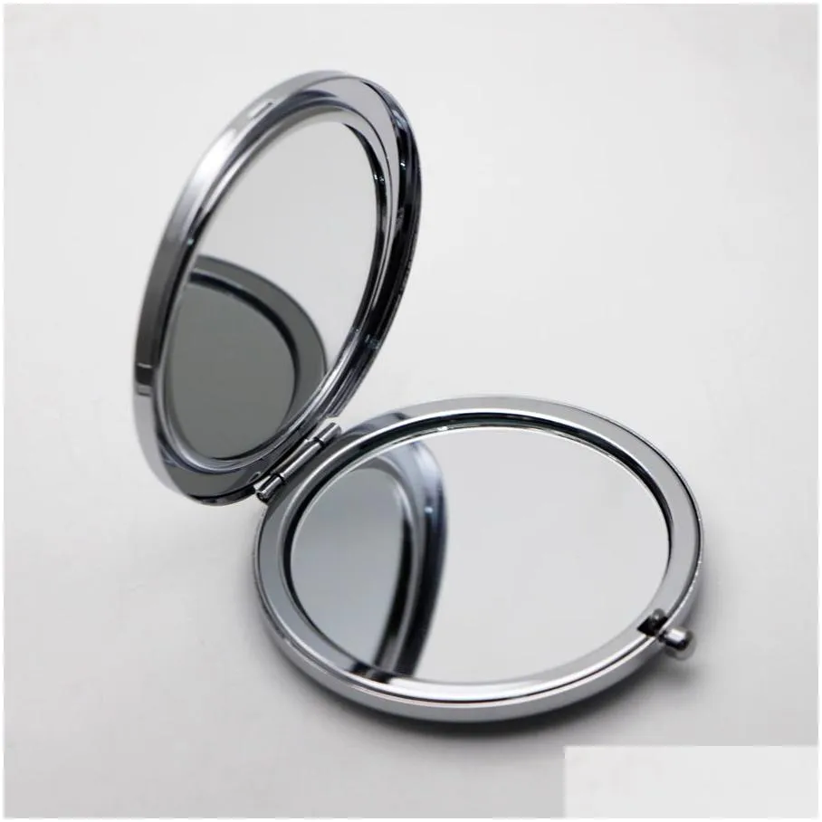 Compact Mirrors Foldable Compact Mirror Blank Pocket Mirrors Great For Diy 18413-1 50X/Lot Drop Delivery Health Beauty Makeup Makeup T Dhot1