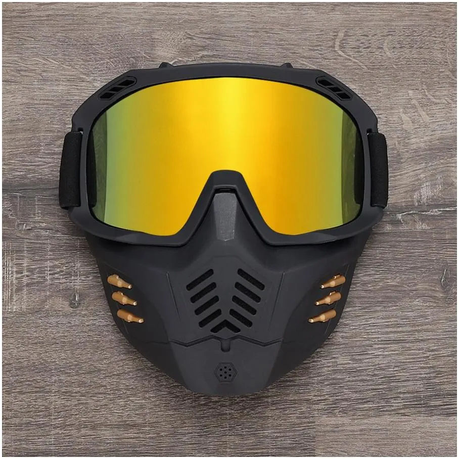 Outdoor Eyewear New Cyk-75 Outdoor Eyewear Motorcycle Protective Gears Flexible Cross Helmet Face Mask Motocross Windproof Goggles Atv Dhlyv