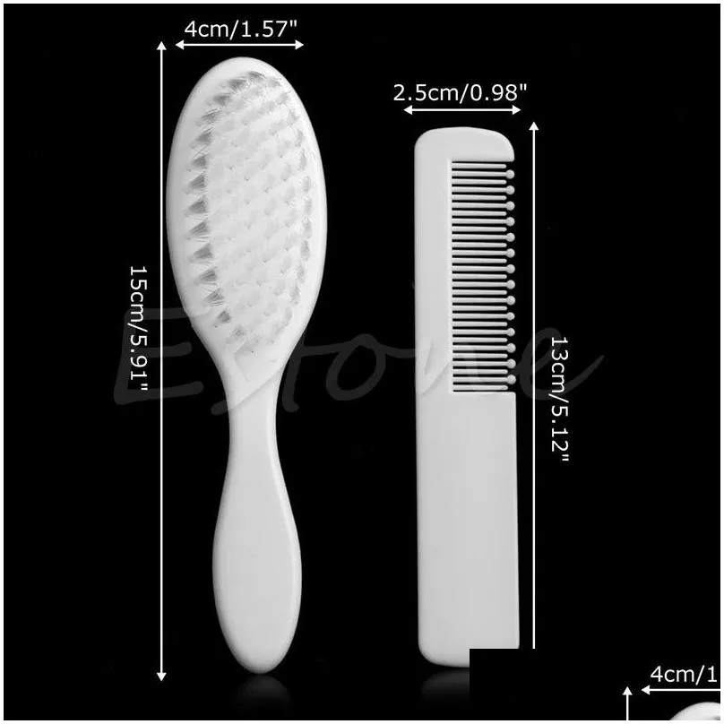 Hair Brushes Abs Baby Hairbrush Newborn Hair Brush Infant Comb Head Masr For Boys And Drop Delivery Hair Products Hair Care Styling To Dhxy7
