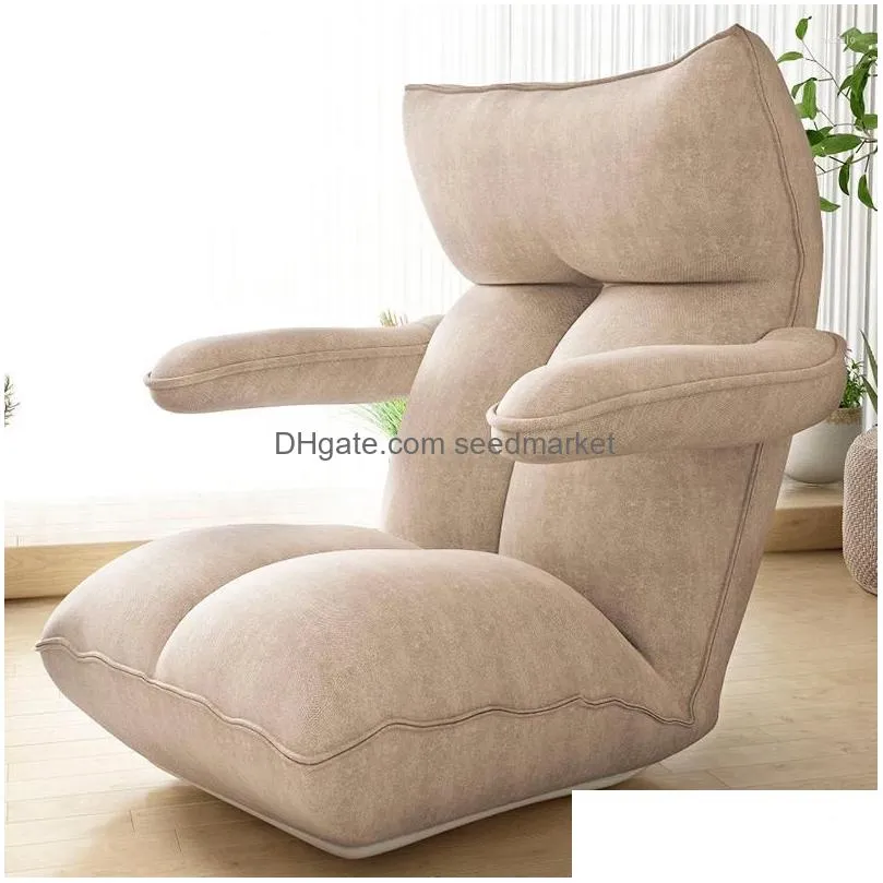 pillow modern tatami single foldable adjustable armrest bedroom stylish sofa balcony bay design backrest chair sedia dondolo furniture