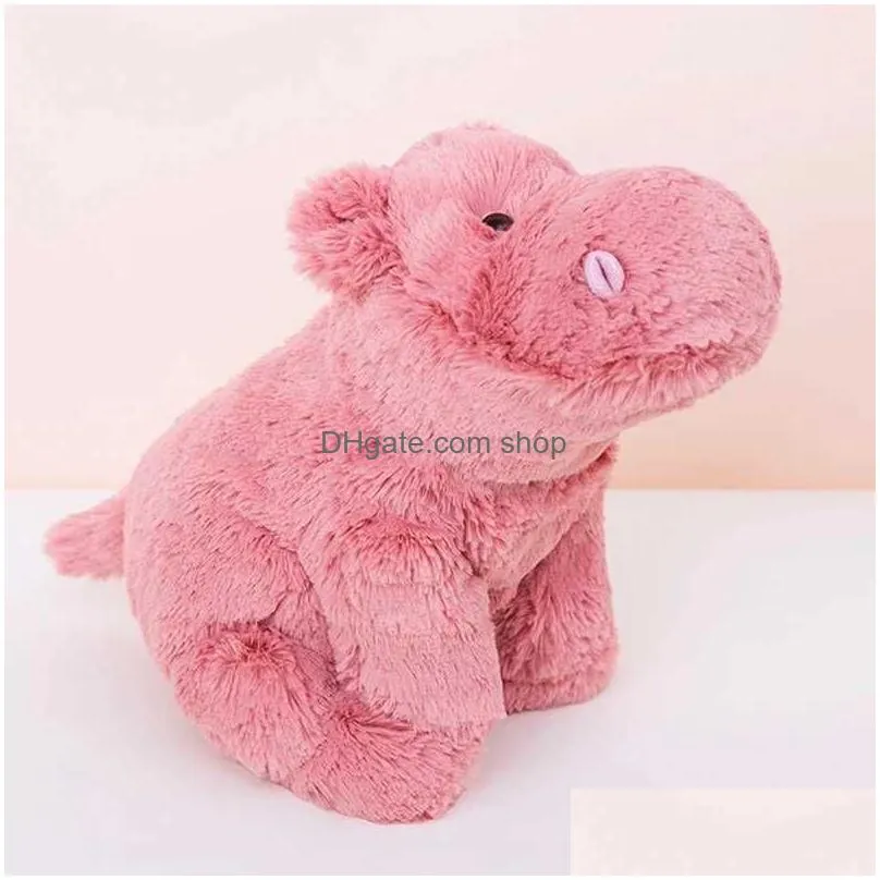 Stuffed & Plush Animals Stuffed P Animals Soft Lazy Fluffy Hair Elephant  Hippo Hug Throw Birthday Gift Boy R231026 Drop Delivery Dhxhm