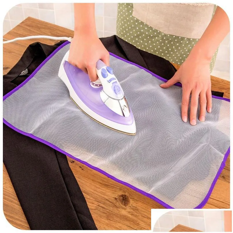 Ironing Boards Cloth Protective Press Mesh Insation Ironing Board Mat Er Against Pressing Pad Mini Iron Random Colors Drop Delivery Ho Dh5Wc