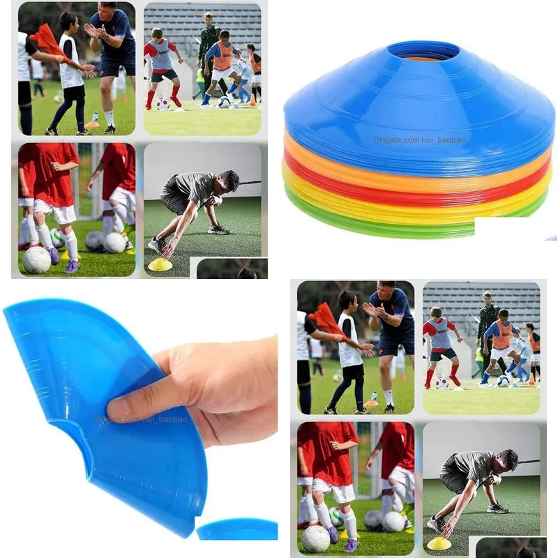 0pcs disc cones soccer training cones agility soccer cones sports disc cones holder outdoor games supplies for training soccer