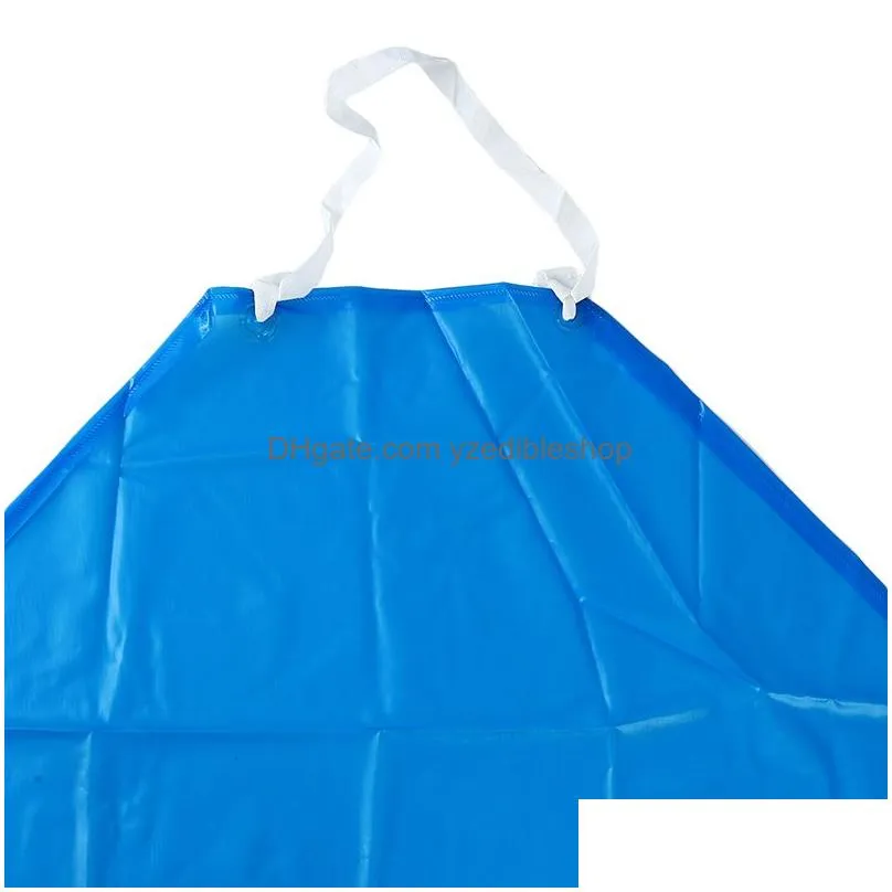 pvc transparent waterproof apron clear oil resistance apron kitchen cooking unisex back tie household aprons7541787