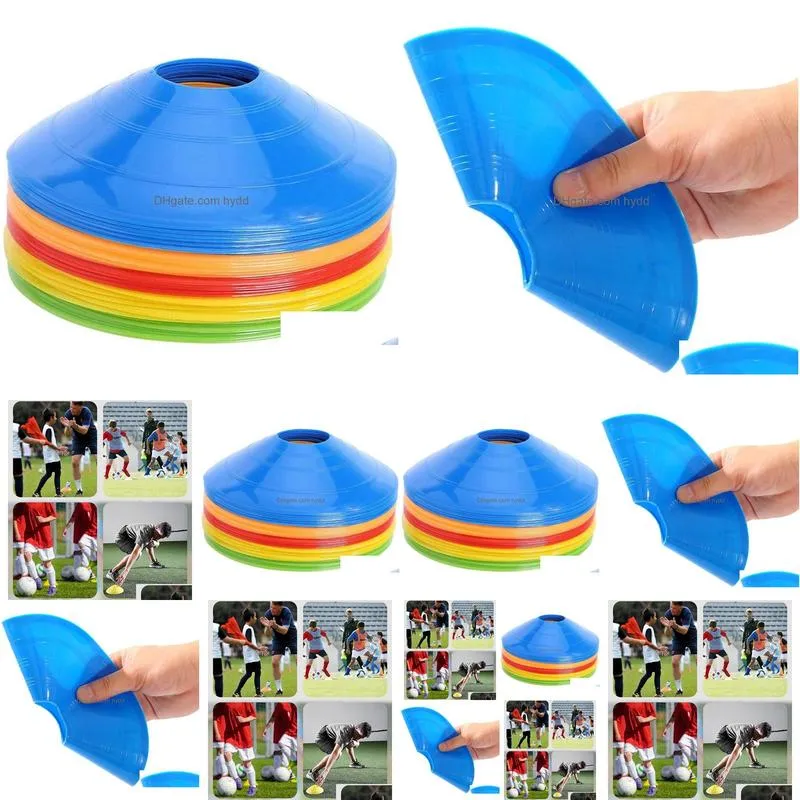 0pcs disc cones soccer training cones agility soccer cones sports disc cones holder outdoor games supplies for training soccer