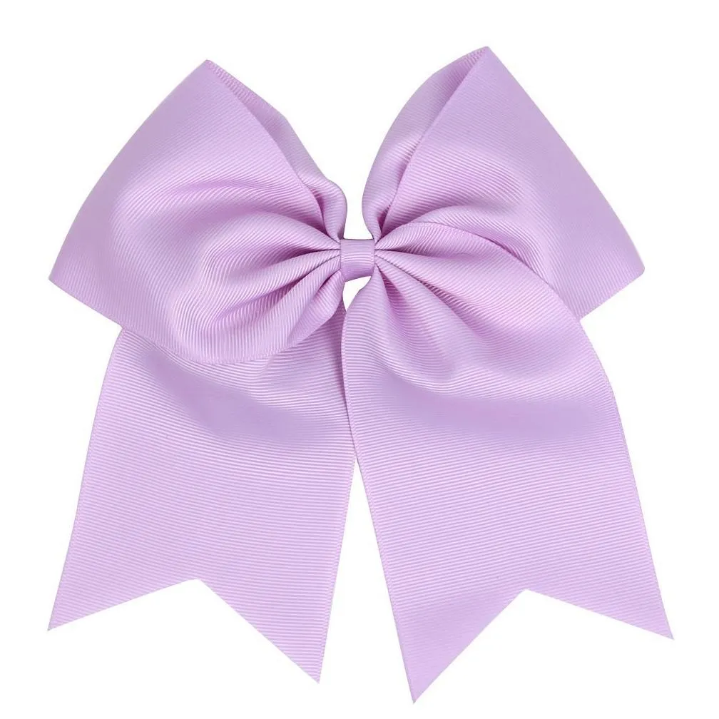 Hair Accessories Girls Solid Ribbon Grosgrain Hair Bows Clip With Elastic Ties Bobbles Cheerleading Accessories Drop Delivery Baby, Ki Dhd6P