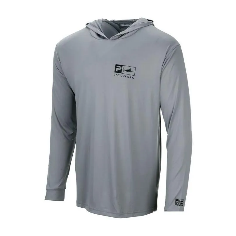 Outdoor Shirts Pelagic Jersey Fishing Clothing Summer Crewneck Shirt Tops Print Camisa De Pesca Long Sleeve Uv Protection Wear Hoody 2 Dhb8X