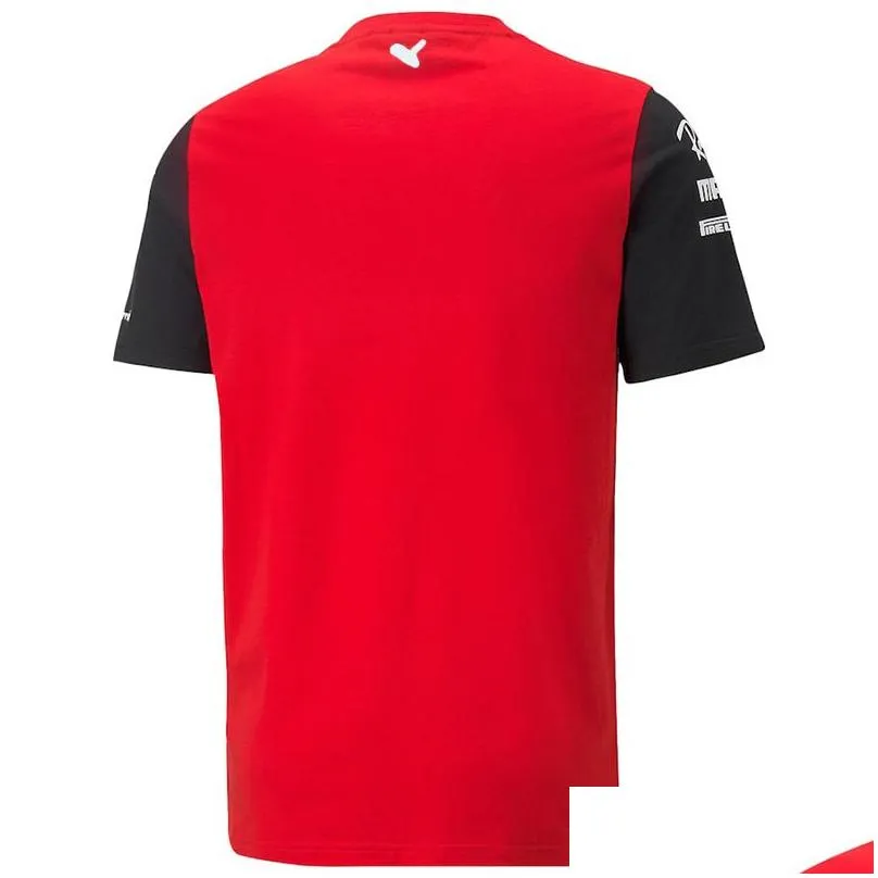 Motorcycle Apparel Classic Ferrari F1 T-Shirt Apparel Forma 1 Fans Extreme Sports Breathable Clothing Top Oversized Short Sleeve Custo Dhuoc