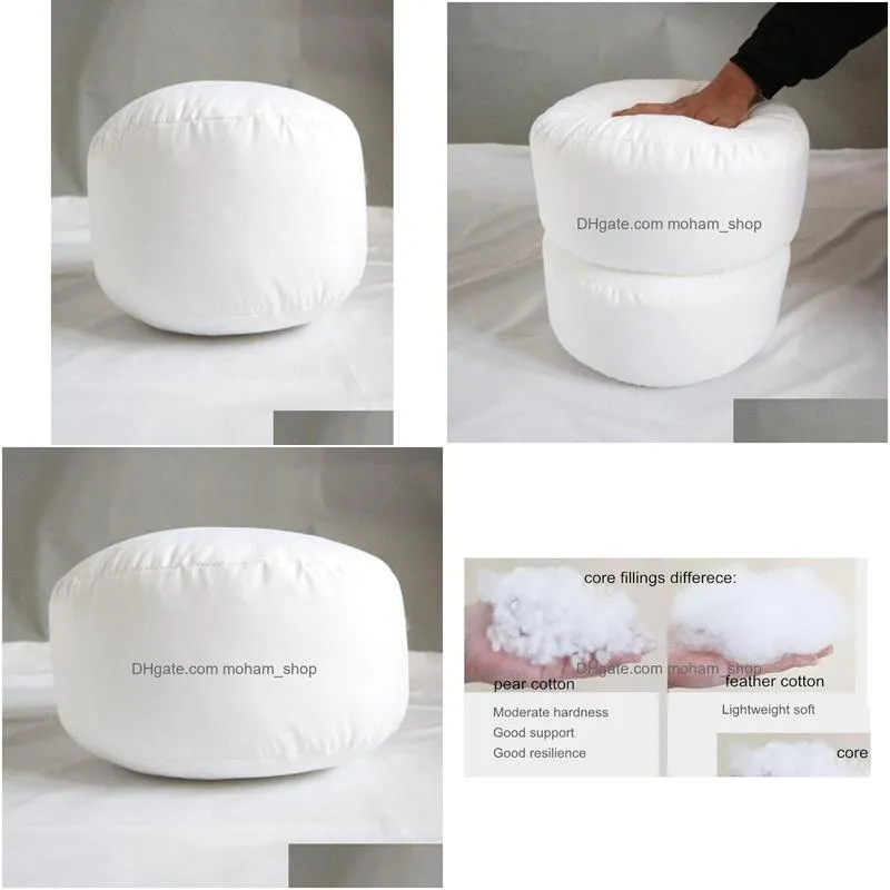 cushiondecorative pillow round seat yoga tatami inner insert cushion core filling2923564