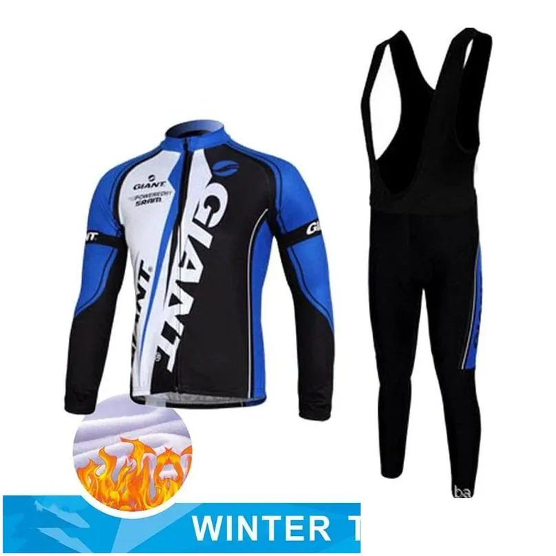 cycling jersey sets winter men long sleeves thermal fleece cycling clothing  cycling jersey set bicycle clothing maillot mtb bike uniform
