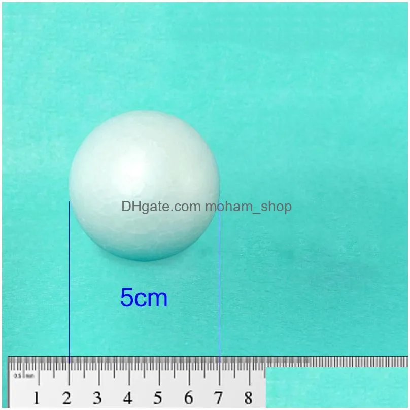 3cm 4cm 5cm white modelling polystyrene styrofoam foam ball decoration supplies decorative balls filler mini beads
