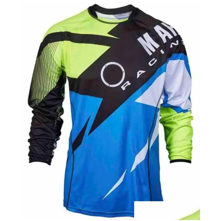 Motorcycle Apparel Motorcycle Downhill Jersey Motocross Racing Suit Long Sleeves Polyester Quick-Drying T-Shirt The Same Style Is Cust Dhb15