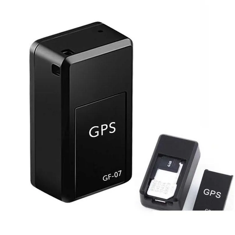Gps Car & Accessories New Mini Gf-07 Long Standby Magnetic With Sos Tracking Device Locator For Vehicle Car Person Pet Location Tracke Dhqan