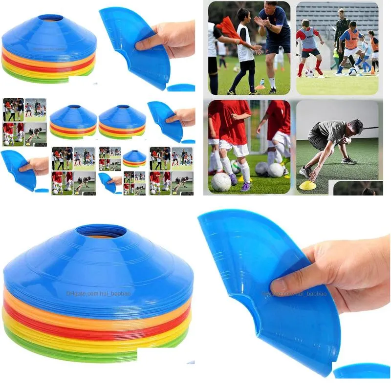 0pcs disc cones soccer training cones agility soccer cones sports disc cones holder outdoor games supplies for training soccer