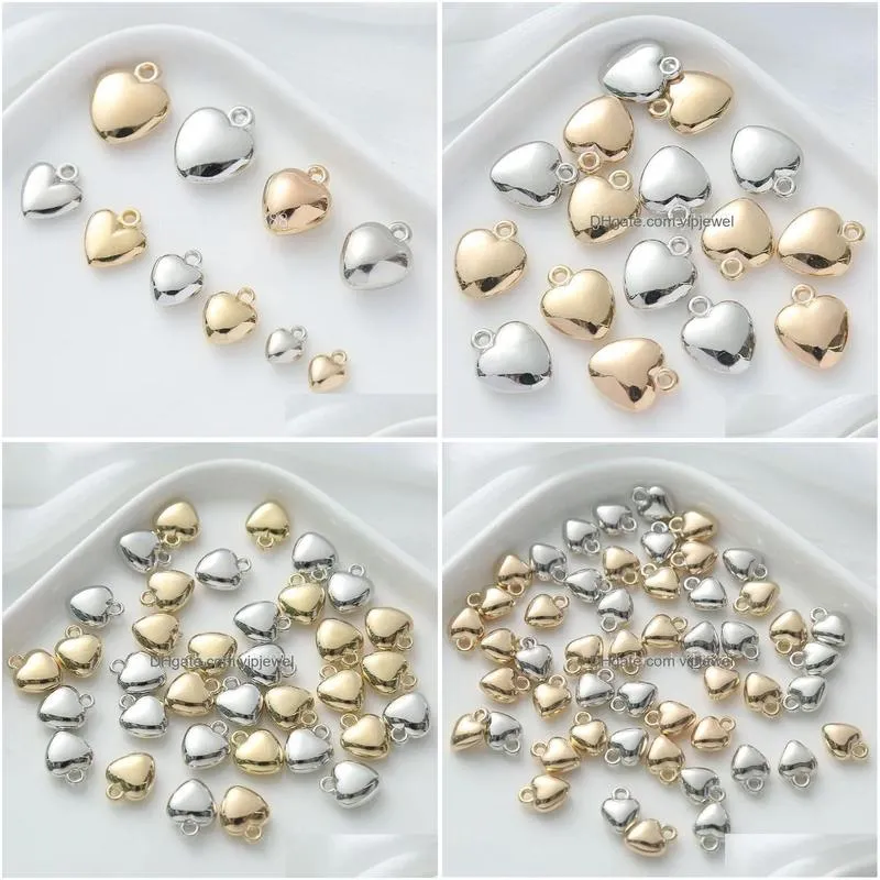 7/10/12/16mm acrylic beads for bracelets necklace earring jewelry making supplies love heart silver gold color loose beads kit for adults kids diy crafts