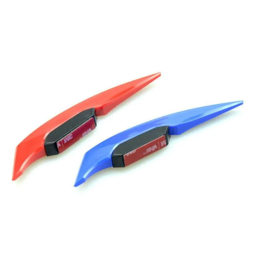 Other Motorcycle Parts New 2Pcs For Motorbike Scooter Motorcycle Winglet Aerodynamic Spoiler Wing Side Sticker Dynamic Accessories Dro Dhhyc