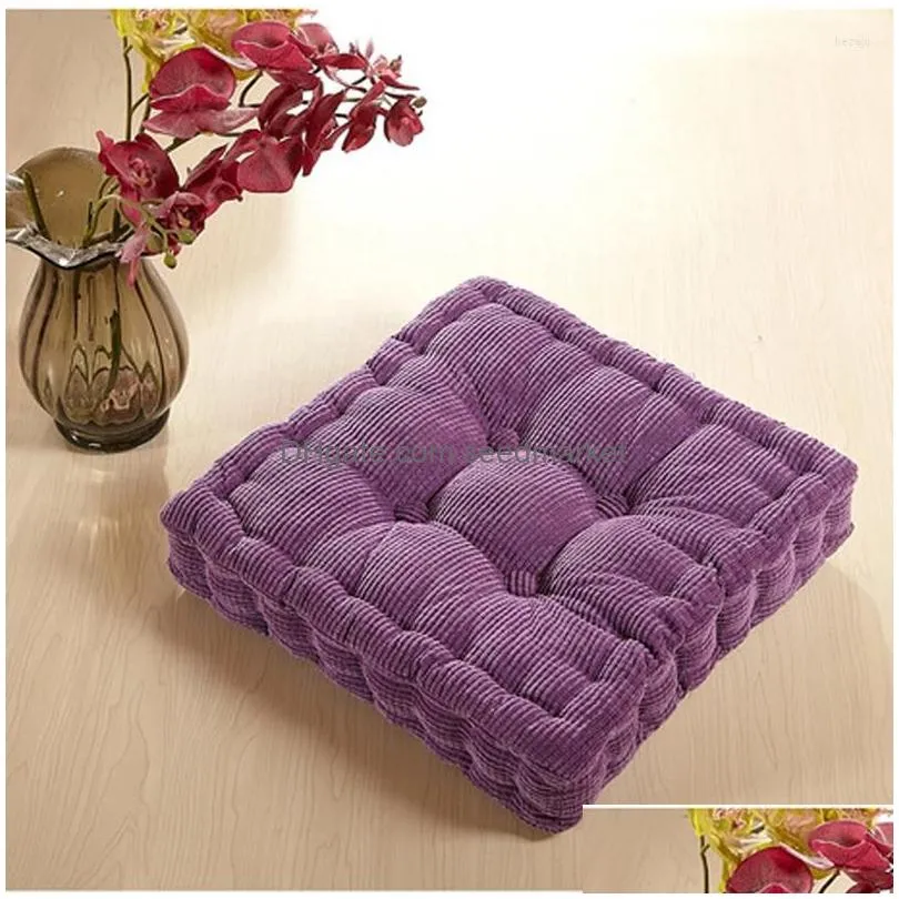 pillow winter thicken tatami seat chair pad square futon mattress office back meditation mat