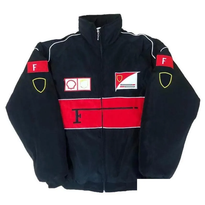 Motorcycle Apparel New F1 Racing Suit Autumn And Winter Team Fl Embroidery Logo Cotton Padded Jacket Spot Drop Delivery Automobiles Mo Dhpij