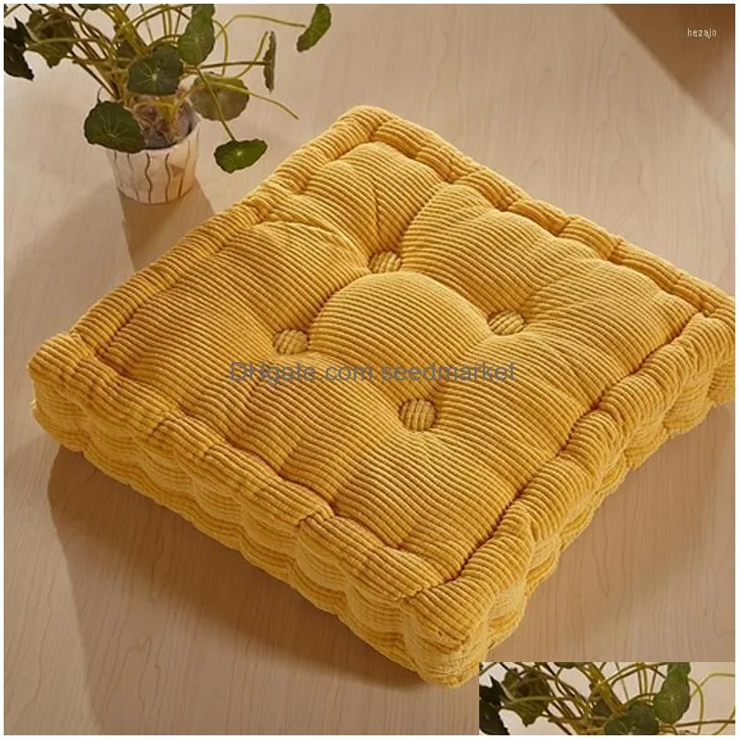 pillow winter thicken tatami seat chair pad square futon mattress office back meditation mat