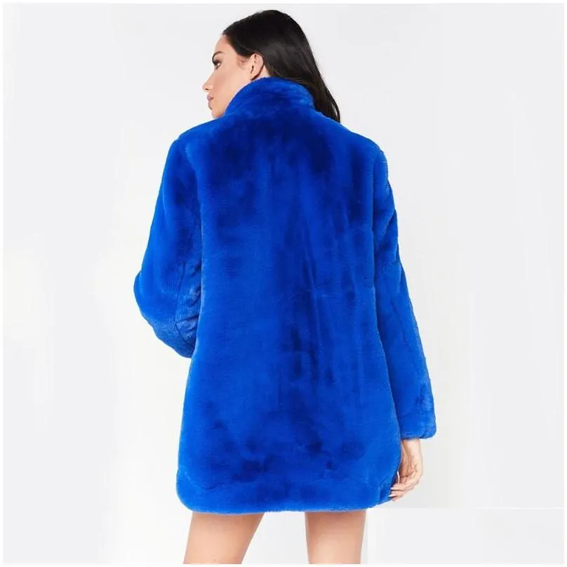 Women`S Fur & Faux Fur Womens Fur Faux Faylisvow 3Xl Plus Size Thick Coat Women Winter Warm Loose P Teddy Fluffy Long Sleeve Coats Wom Dhirs