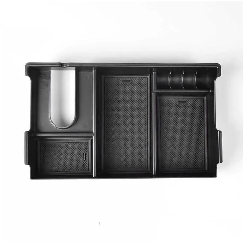 Other Interior Accessories Wholesale For Tundra 2007- Sequoia 2008- Central Control Armrest Storage Box Organizer Interior Accessories Dhza7