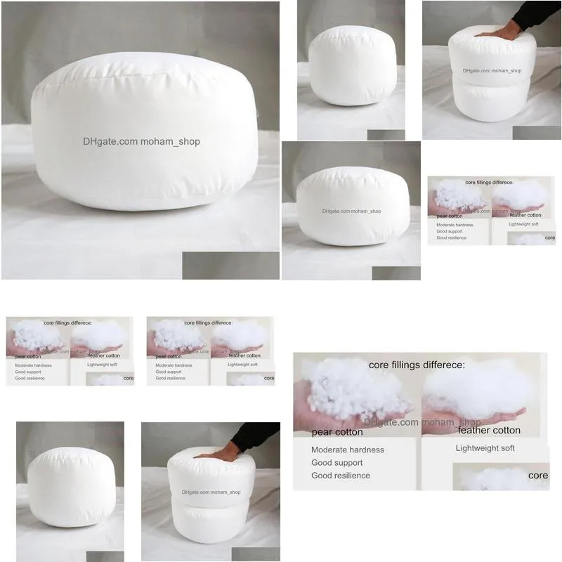 cushiondecorative pillow round seat yoga tatami inner insert cushion core filling2923564