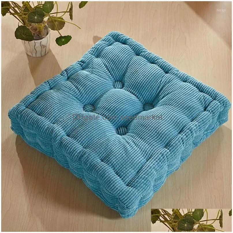 pillow winter thicken tatami seat chair pad square futon mattress office back meditation mat