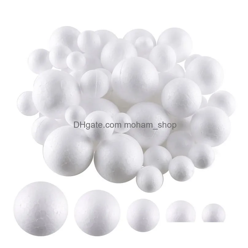 3cm 4cm 5cm white modelling polystyrene styrofoam foam ball decoration supplies decorative balls filler mini beads