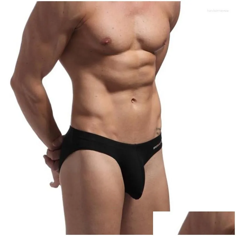 Underpants Brave Person Men Cotton Briefs For Man Bikini Y Underwear U Convex Big Penis Pouch Design Wonderjock Drop Delivery Apparel Dh2Xp