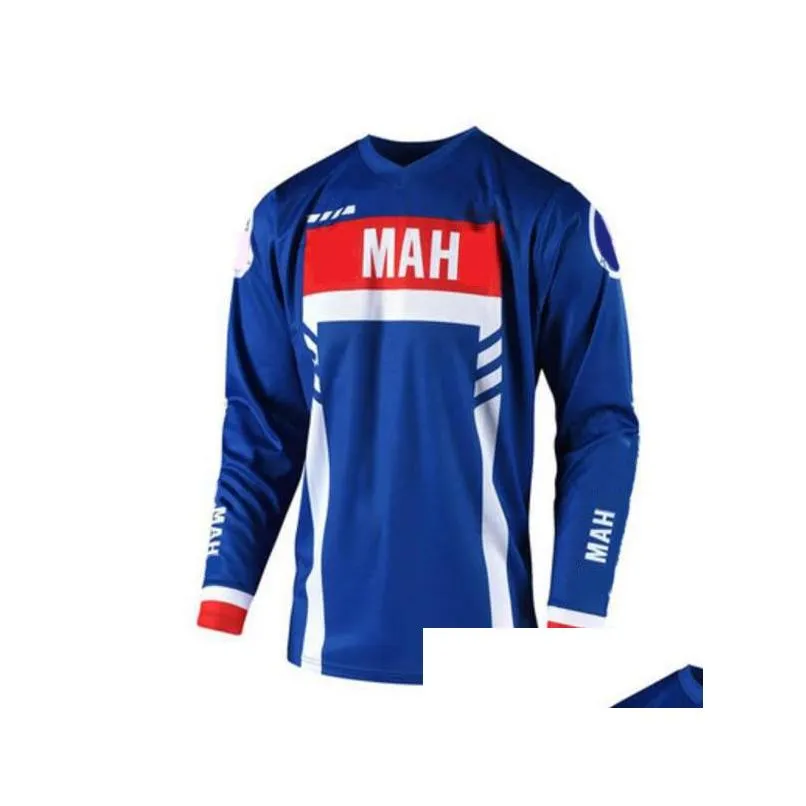 Motorcycle Apparel Motorcycle Downhill Jersey Motocross Racing Suit Long Sleeves Polyester Quick-Drying T-Shirt The Same Style Is Cust Dhb15