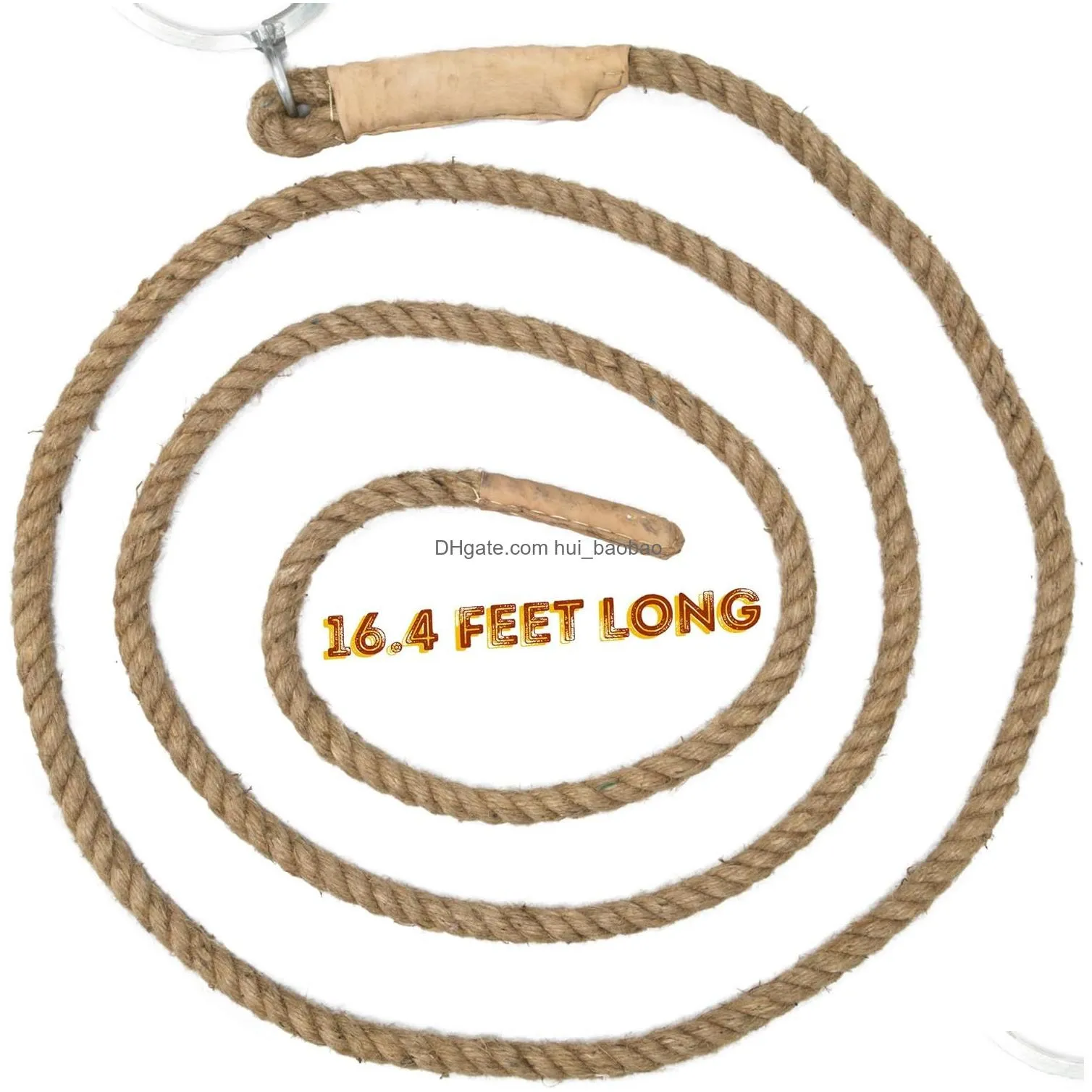 goods 4-way tug of war ropes four 5m jute twine ropes with steel ring for 30 players