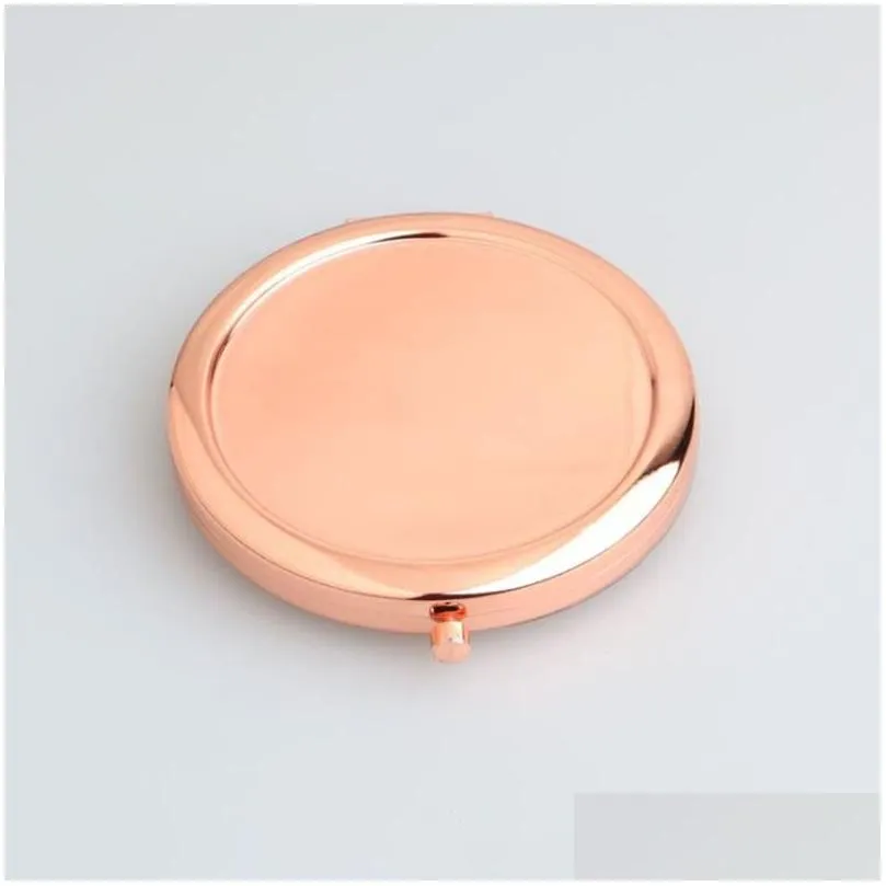 Compact Mirrors Portable Folding Mirror Makeup Cosmetic Pocket For Mirrors Beauty Accessories Fast Drop Delivery Health Beauty Makeup Dhoqc