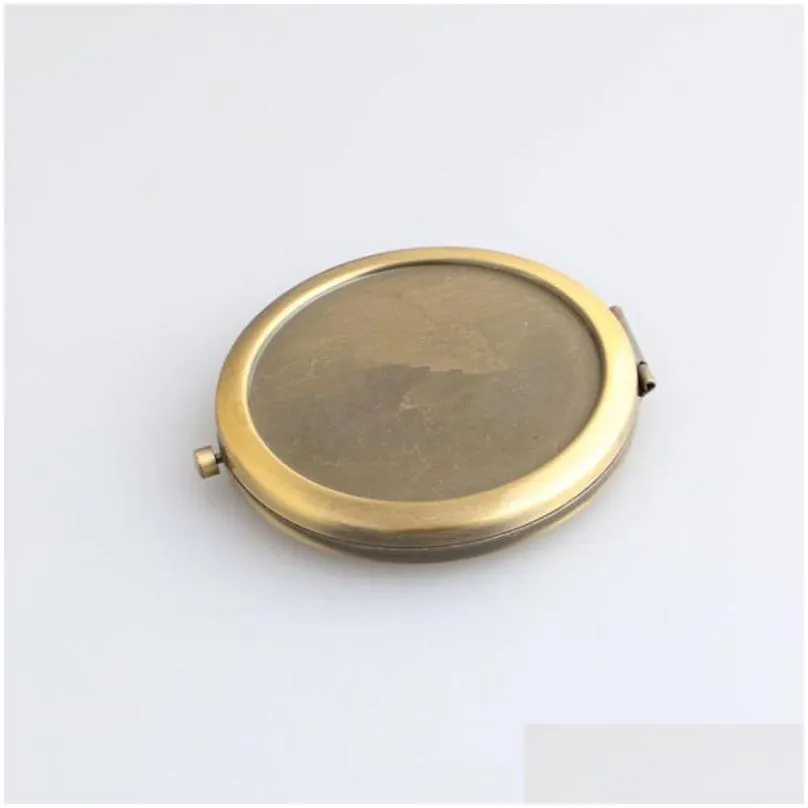 Compact Mirrors Portable Folding Mirror Makeup Cosmetic Pocket For Mirrors Beauty Accessories Fast Drop Delivery Health Beauty Makeup Dhoqc
