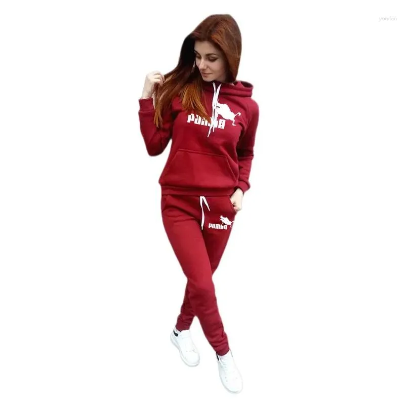 running sets women`s sportswear 2-piece set hoodie and pants 2024 wear autumn winter sweatshirt