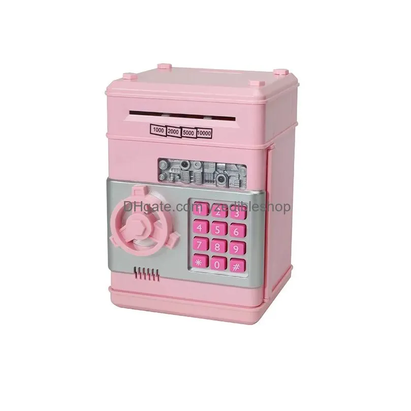electronic piggy bank safe money box tirelire for children digital coins cash saving safe deposit atm machine birthday gift kids