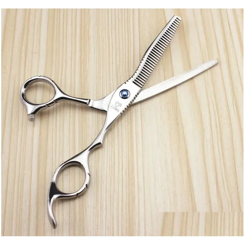 joewell stainless steel 6.0 inch silver hair scissors cutting / thinning scissors for professional barber or home