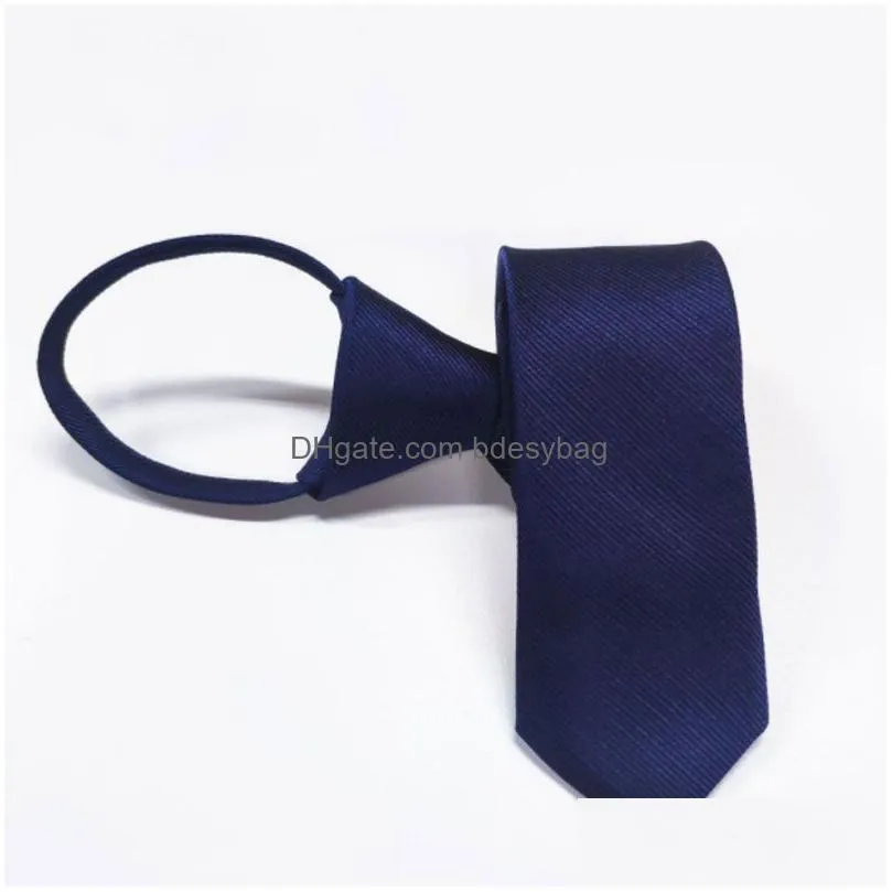 5*48cm Solid Color Neck Ties For Men School Business Hotel Bank Office Necktie Male Party Club Decor Fashion Accessories