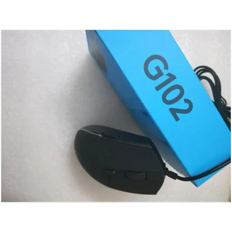 mice g102 second generation wired mouse e sports games business office luminous suitable for notebook 231117