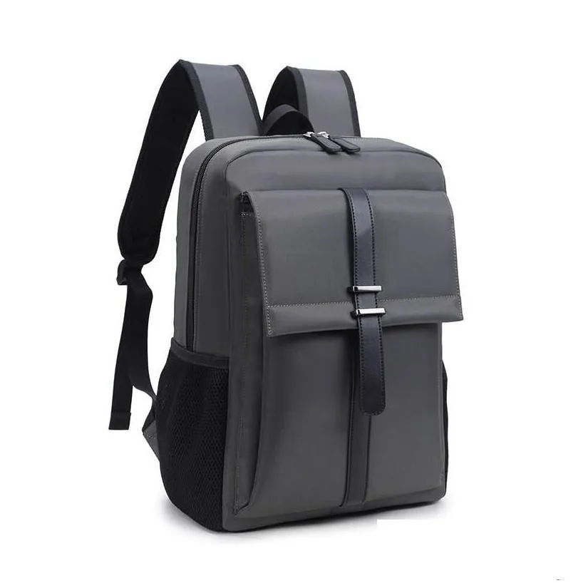 laptop cases backpack men 16 inch office work business bag uni black tralight thin back pack274z drop delivery computers networking co