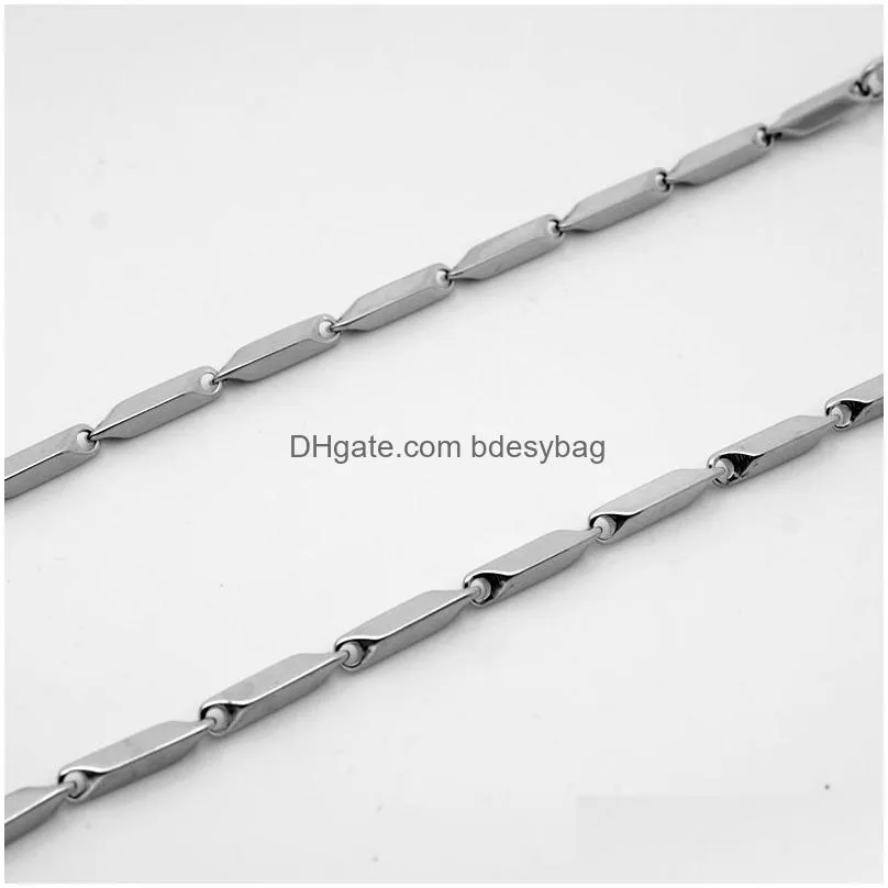 3MM Stainless Steel Irregular Gold Silver Color Chains For Pendant Necklaces Women Men Party Handmade Jewelry