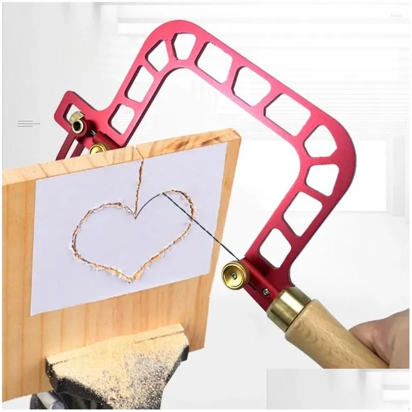 coping saw aluminum alloy frame fret with diamond wire jigsaws for stone ceramic glass wood metal accurate cutting