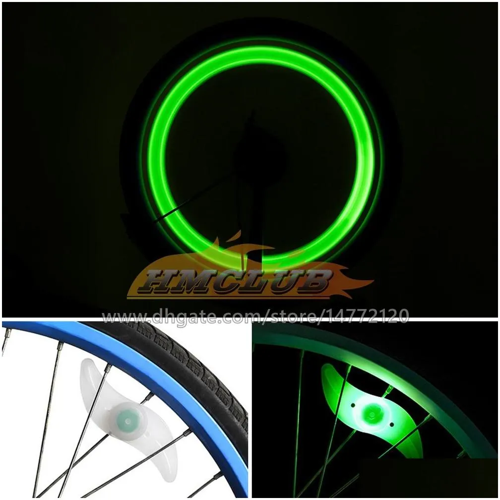1usd led flash tyre light bike wheel valve cap lights car bikes bicycle motorcycle motorbike wheel tire lamp fashion light 9 colors blue green red yellow