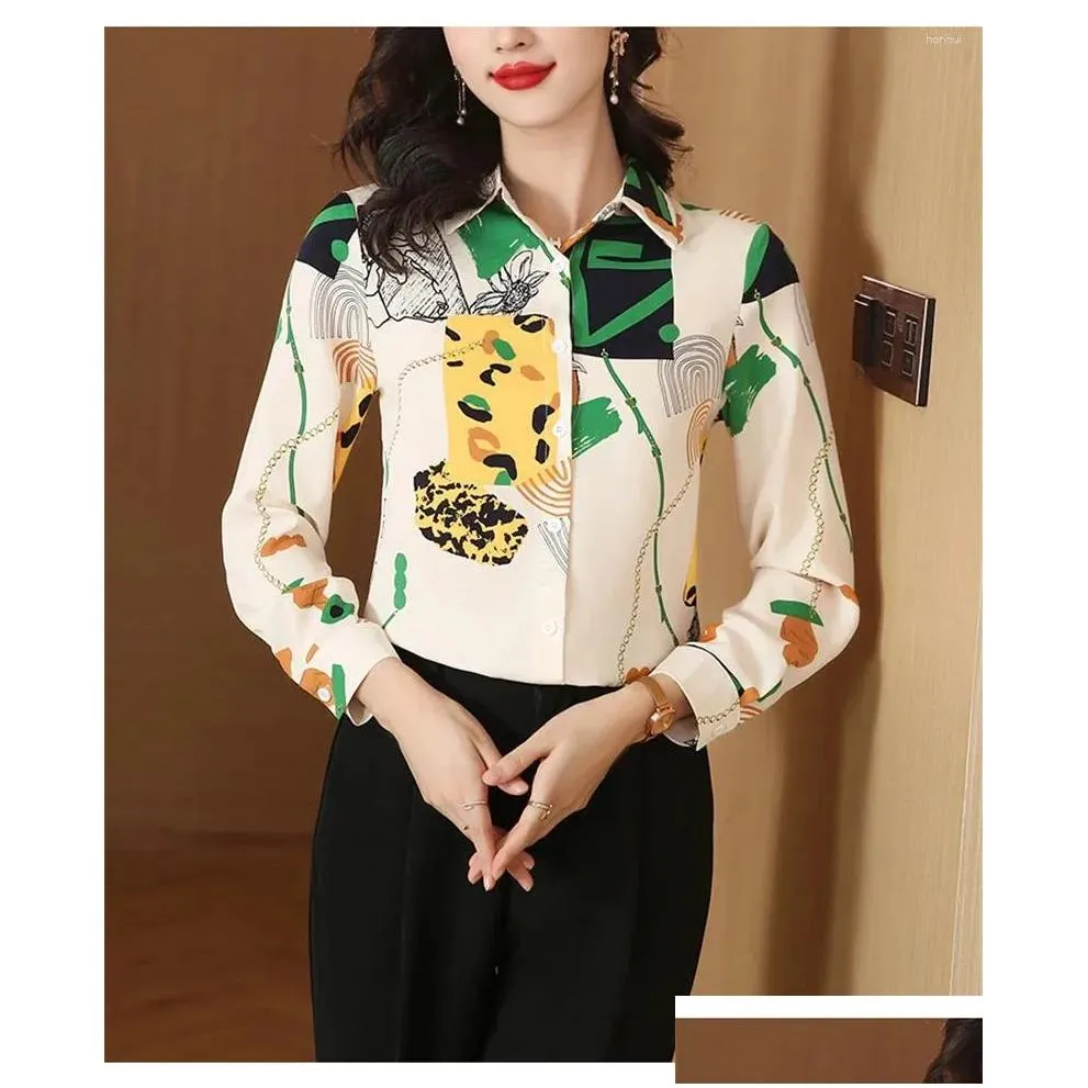 women`s blouses fanieces 3xl women flower printed blouse 2024 summer long sleeve fashion shirt oversized holiday beach tops streetwear