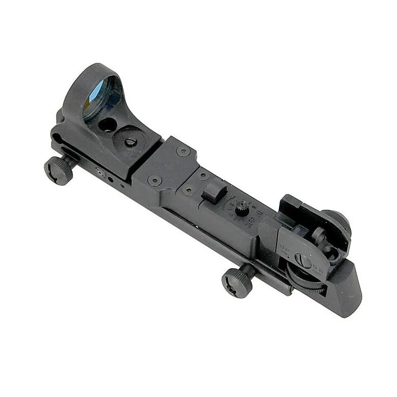 tactical c-more red dot riflescope with ar rear sight optical hunting optics integrated picatinny mount