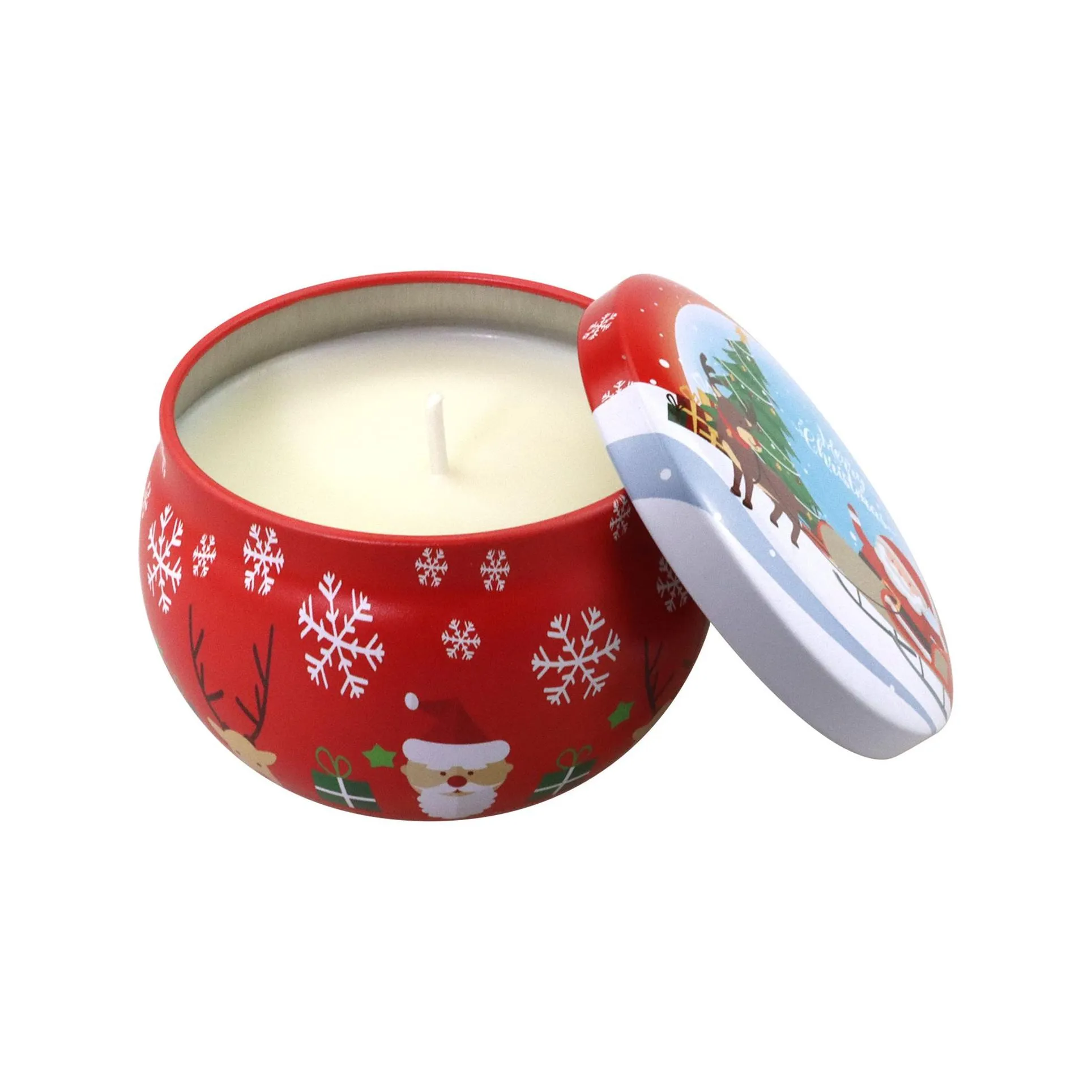 christmas spot  oil soybean oil tin fragrance candles cross border coconut wax scented candles