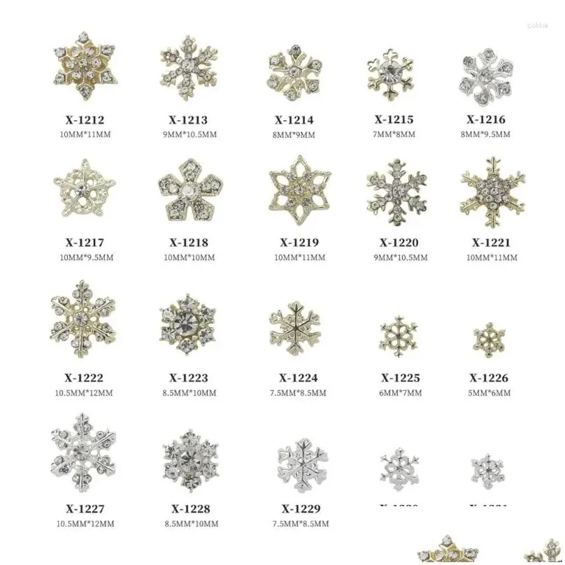 nail art decorations 10pcs snowflake for unique and eye catching manicures diy